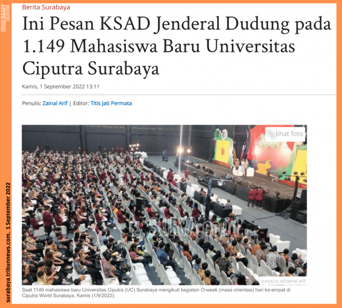 Ini Pesan Ksad Jenderal Dudung Pada Mahasiswa Baru Universitas