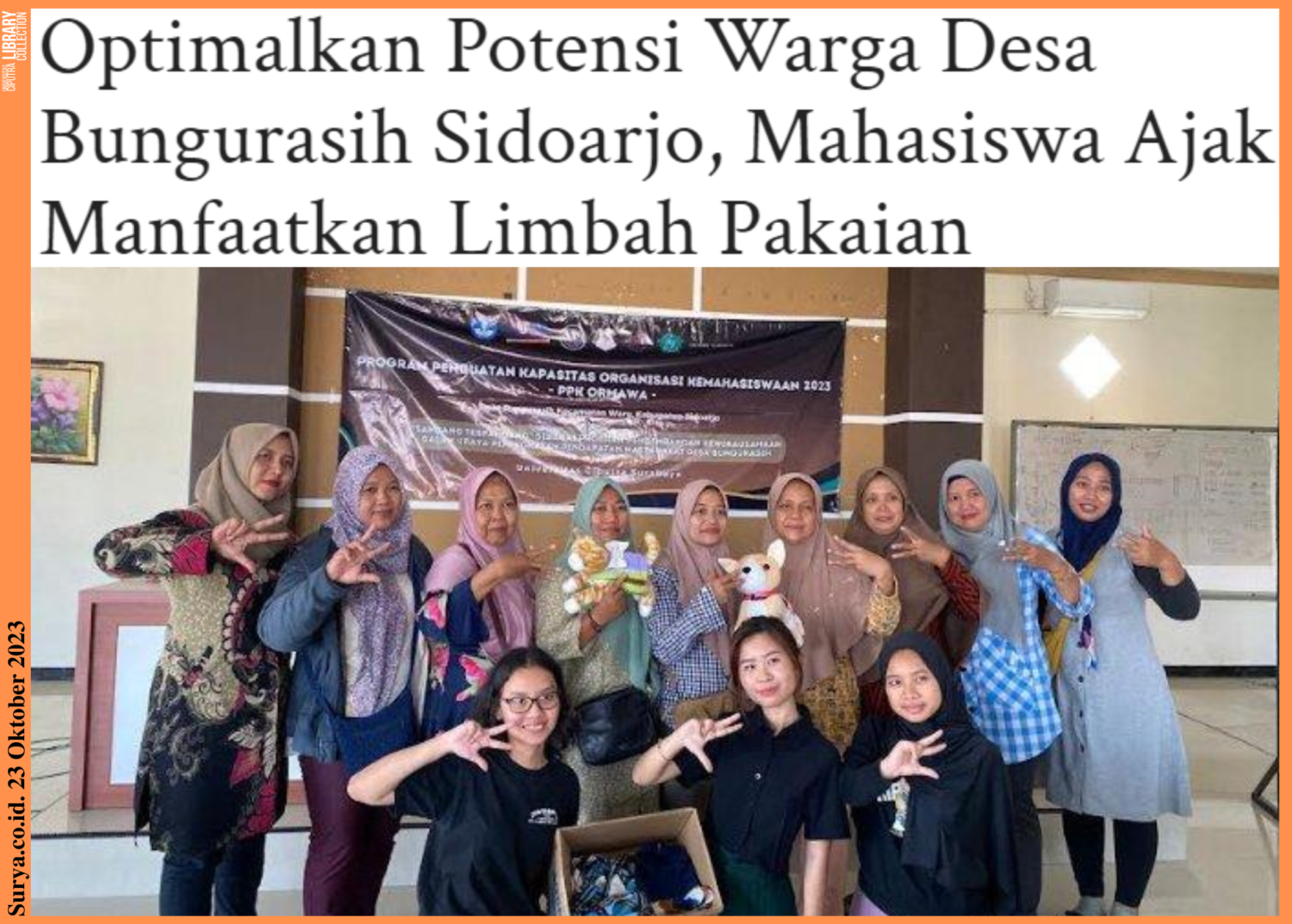 Optimalkan Potensi Warga Desa Bungurasih Sidoarjo Mahasiswa Ajak