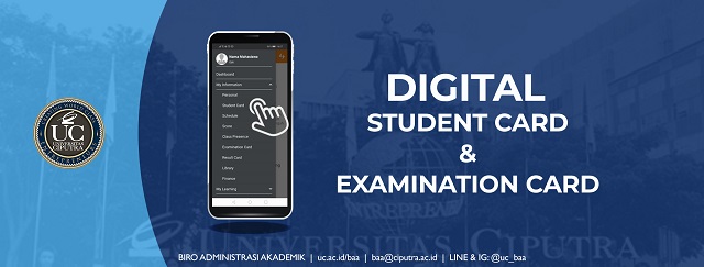 Informasi Digital Student Card dan Examination Card