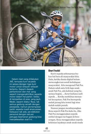 Dari Atas Sadel Kiriman Paket Tiba Tepat Waktu Intisari No 690 Maret 2020 Universitas Ciputra Dari Atas Sadel Kiriman Paket Tiba Tepat Waktu Intisari No 690 Maret 2020 Universitas Ciputra