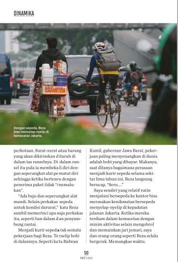 Dari Atas Sadel Kiriman Paket Tiba Tepat Waktu Intisari No 690 Maret 2020 Universitas Ciputra Dari Atas Sadel Kiriman Paket Tiba Tepat Waktu Intisari No 690 Maret 2020 Universitas Ciputra