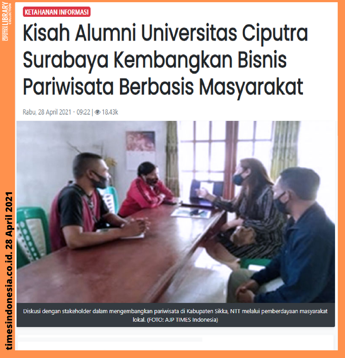 Kisah Alumni Universitas Ciputra Surabaya Kembangkan Bisnis Pariwisata ...