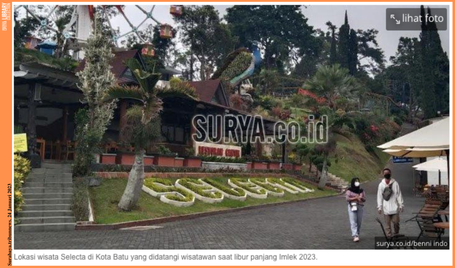 Long Weekend Libur Imlek Wisawatan Padati Lokasi Wisata Di Kota Batu Surabaya Tribunnews