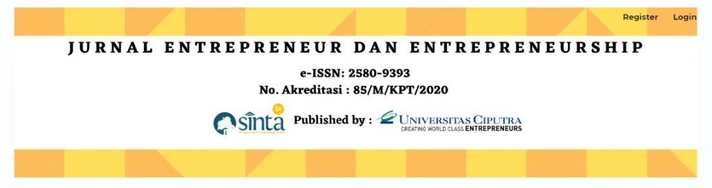 Jurnal Entrepreneur & Entrepreneurship