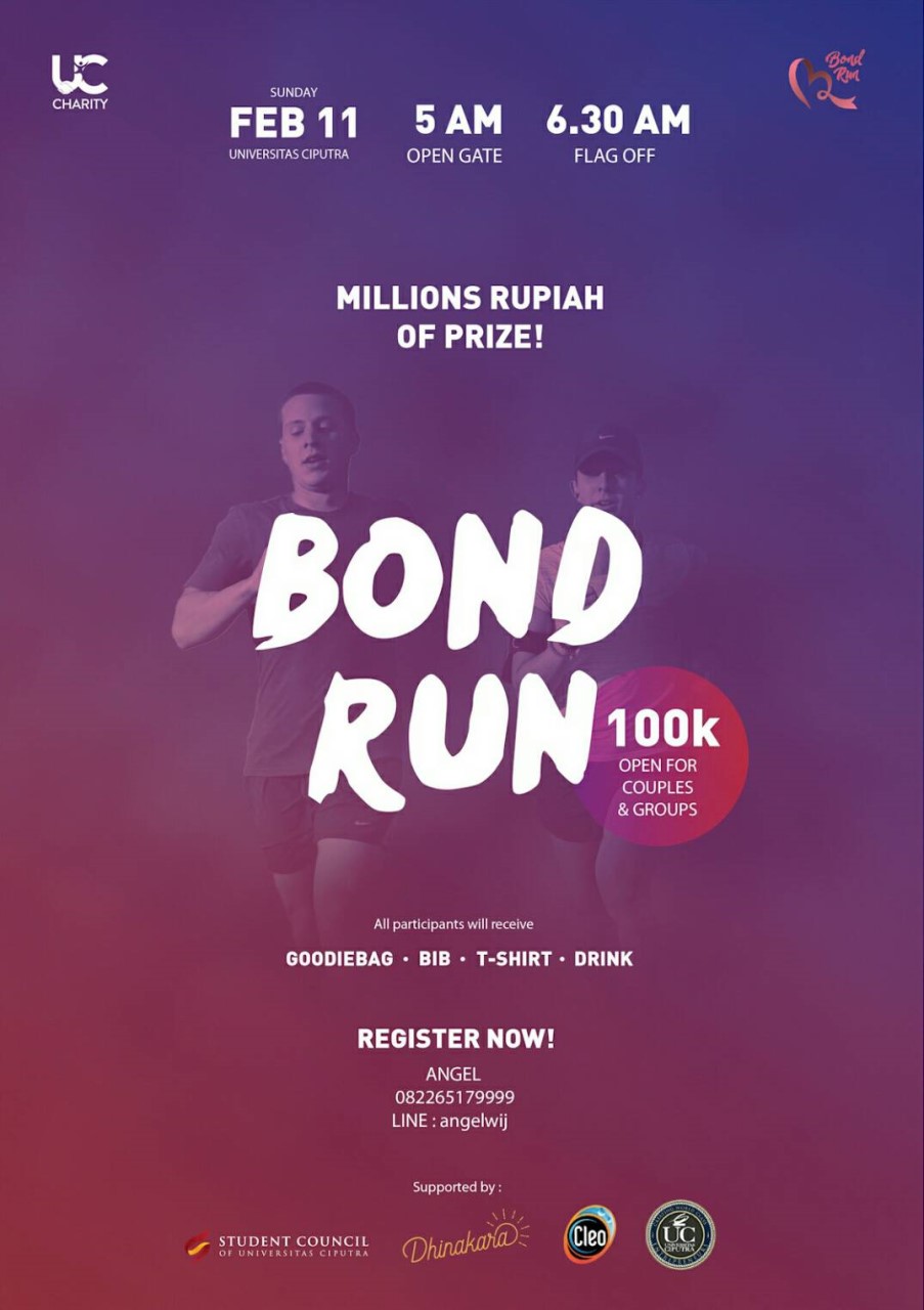 UC CHARITY PRESENTS BOND RUN UC CHARITY PRESENTS BOND RUN
